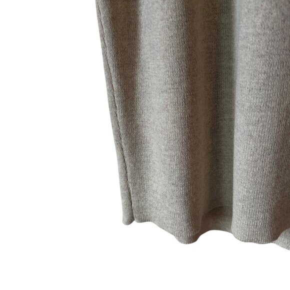 Eileen Fisher The Icons Washable Wool Crepe Pencil  Knee Skirt Sea Salt Neutral - Picture 6 of 16